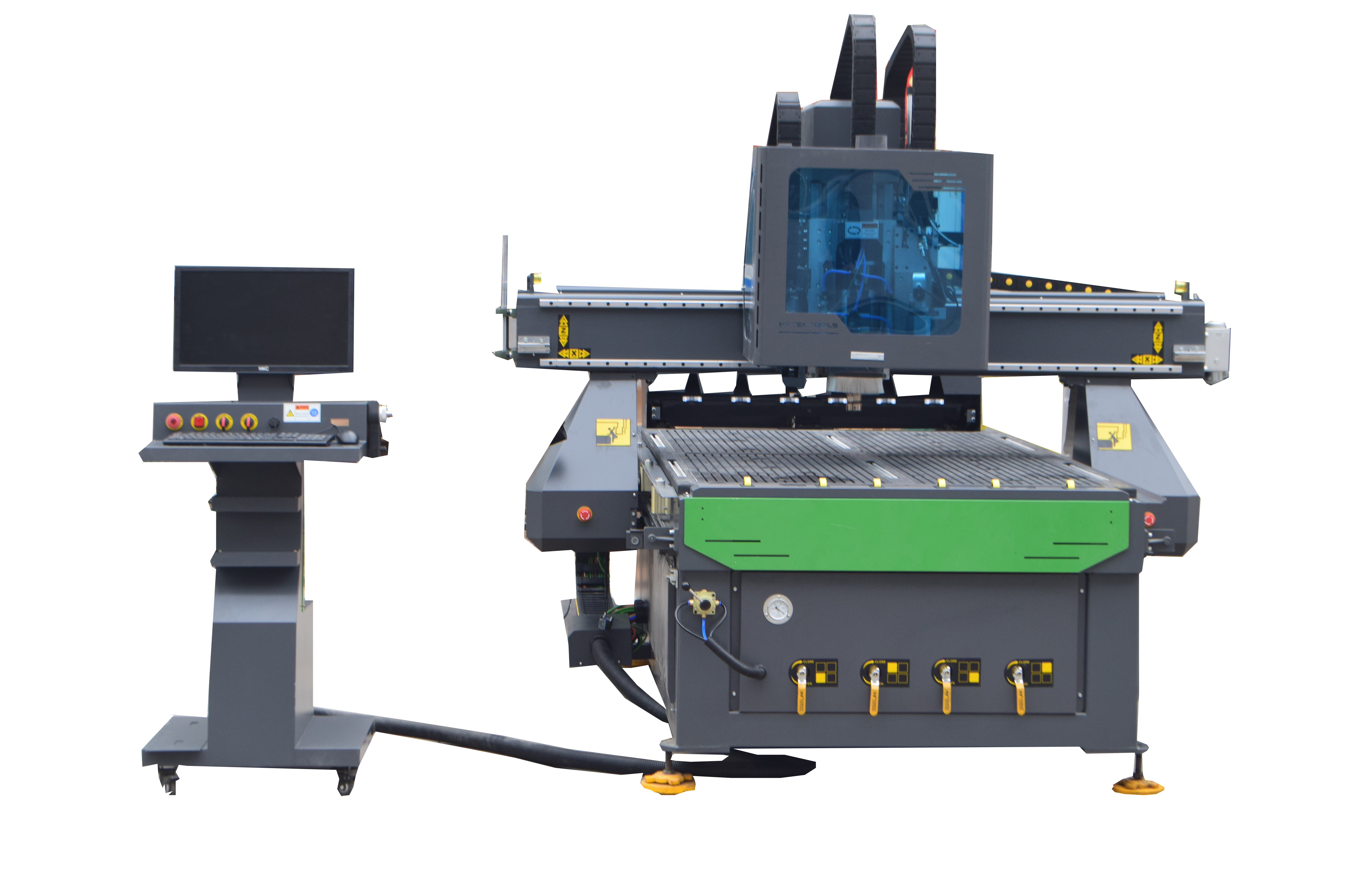 CNC Router With Oscillating Head And CCD